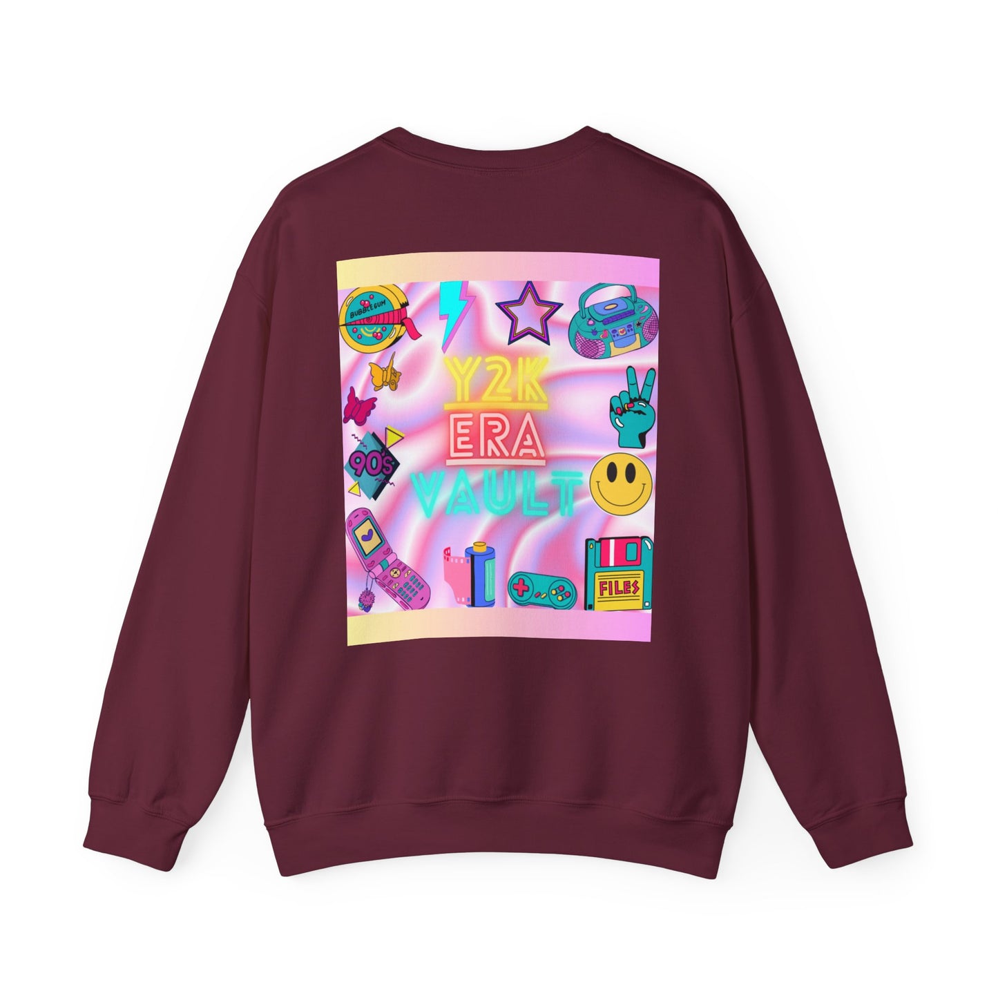 Y2KeraVault Millenium Vibes Logo Crewneck Sweatshirt