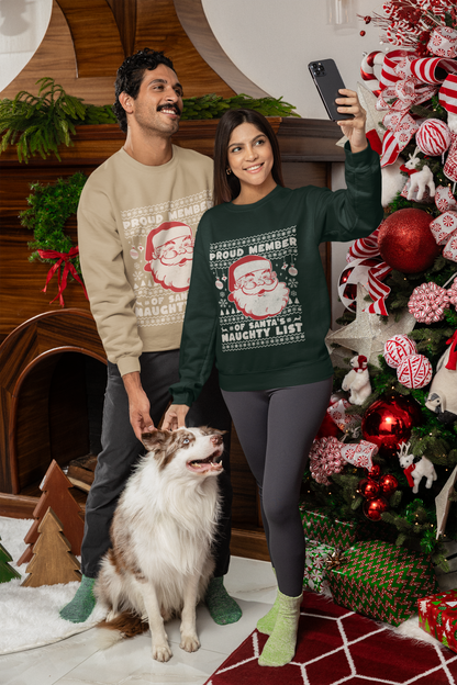 Proud Member of Santa's Naughty List Crewneck Sweatshirt