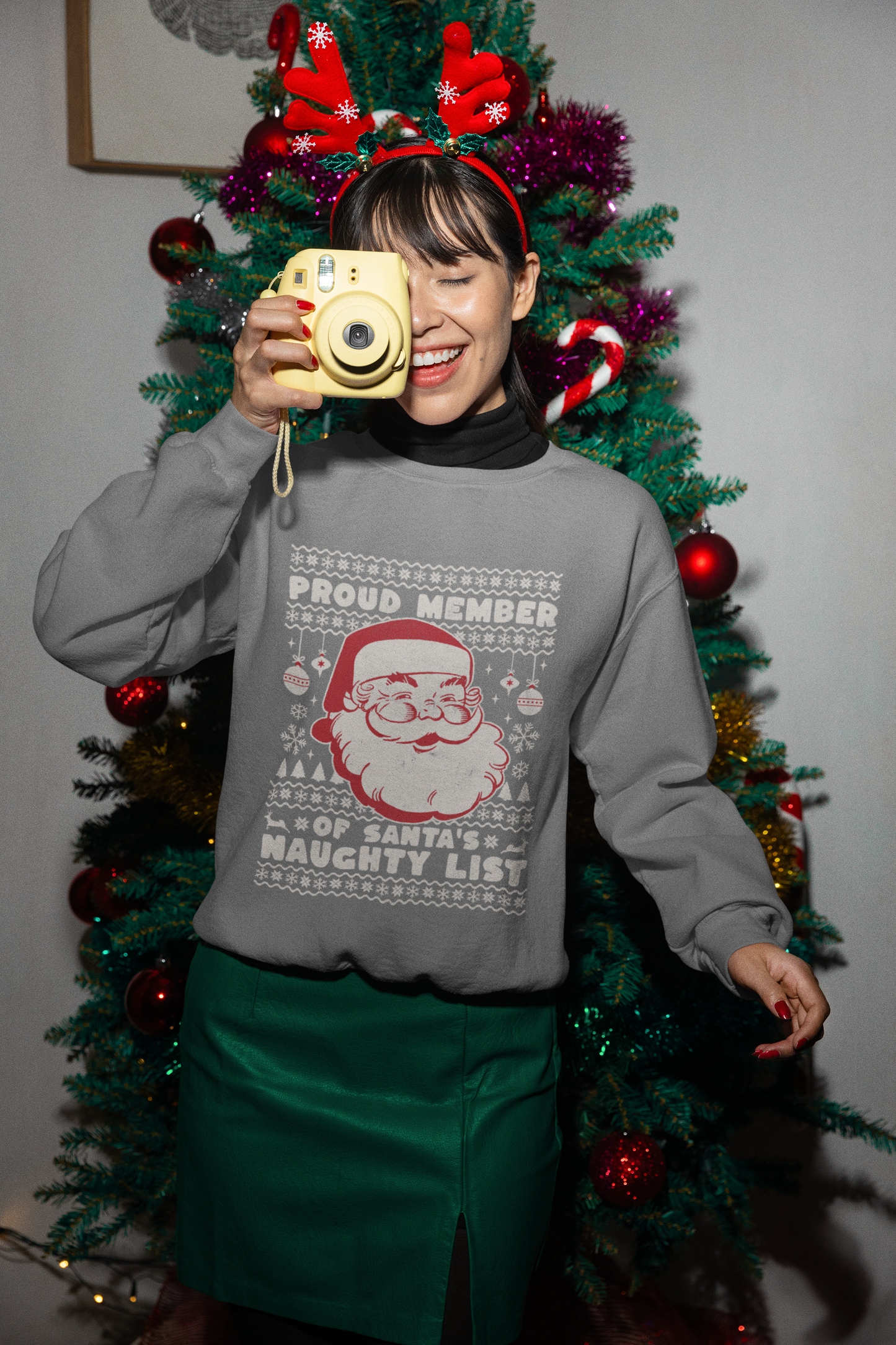 Proud Member of Santa's Naughty List Crewneck Sweatshirt