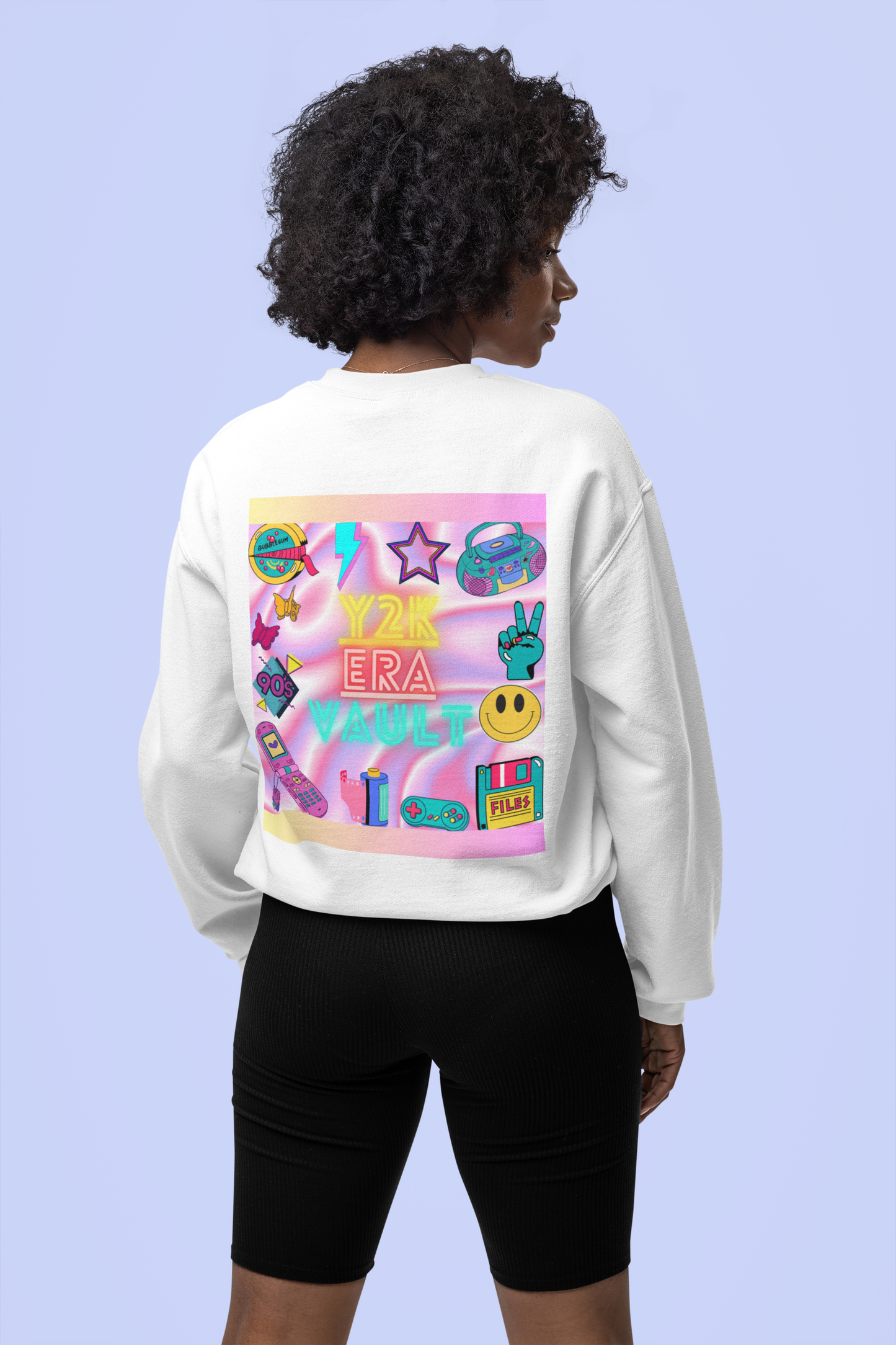 Y2KeraVault Millenium Vibes Logo Crewneck Sweatshirt